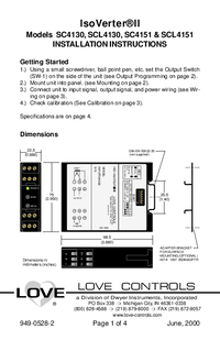 Thumbnail of document Manual - Series SC4 ISO Verter II Signal Conditioning Module
